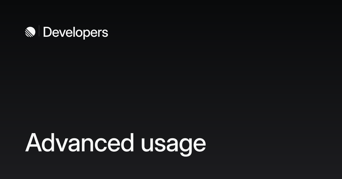 Advanced usage – Linear Developers
