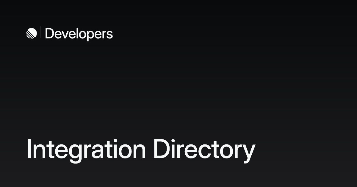 Integration Directory – Linear Developers