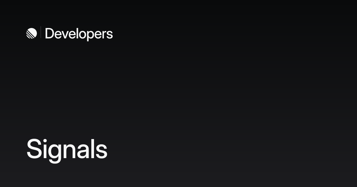 Signals – Linear Developers