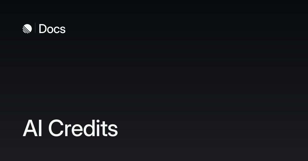 AI Credits