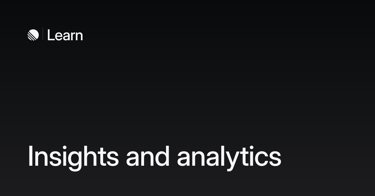 Insights and analytics – Linear Learn