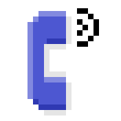 A pixellated sprite of a Phone in color.