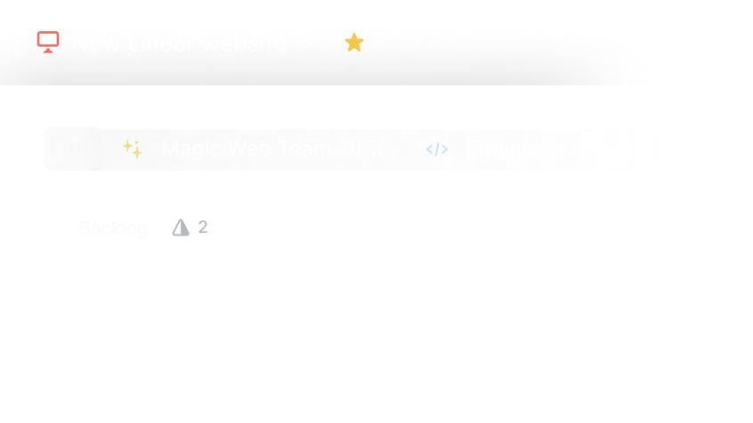 An open context menu with the 'issue type' option opened to a sub-menu that includes options 'bug', 'feature request', 'and 'improvement'. 'Feature request' is hovered and selected in the sub-menu.